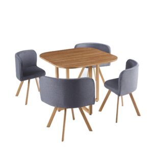 Kavárenský set HoReCa - stůl 90x90cm + 4 čalouněné židle