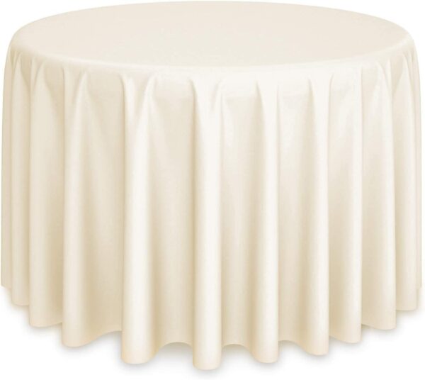 | beige color tablelcoth round (1)