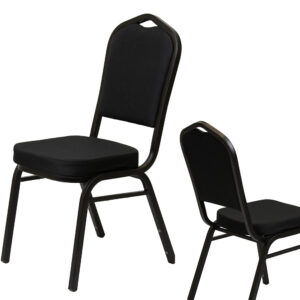 Banketní židle Luxus Dark 25x25x1.2 - hladká černá