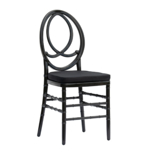| Bankett- und Hochzeitsstuhl Phoenix PP – Farbe Schwarz mit Kissen
