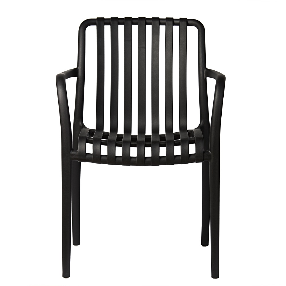 Zahradní židle Aura s prolamovaným vzorem černá | Banketovynabytekcz | Aura-czarne_0106jpg