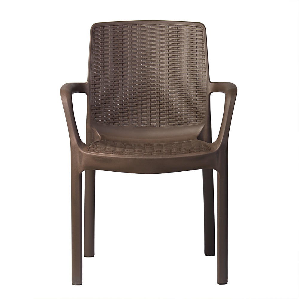 Zahradní židle Riviera imitace ratanu hnědá | Banketovynabytekcz | Riwiera-brazowe-krzeslo_0178jpg