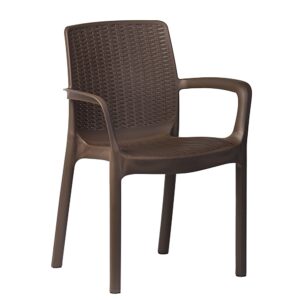Zahradní židle Riviera imitace ratanu hnědá | Banketovynabytekcz | Riwiera-brazowe-krzeslo_0179jpg