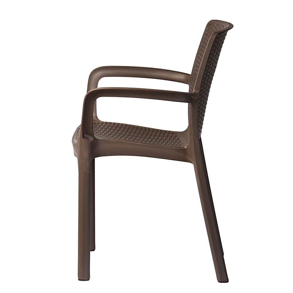 Zahradní židle Riviera imitace ratanu hnědá | Banketovynabytekcz | Riwiera-brazowe-krzeslo_0186jpg