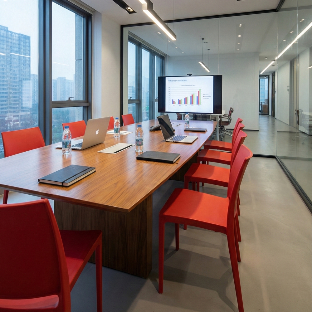 Krzesło konferencyjne biurowe REST kolor czerwony | Banketovynabytekcz | krzeslo-rest-czerwone-1-1jpg