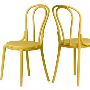 Klasická kuchyňská židle Vintage – žlutá