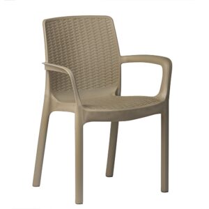 Zahradní židle Riviera imitace ratanu béžová | Banketovynabytekcz | riwiera-bezowe_0168jpg