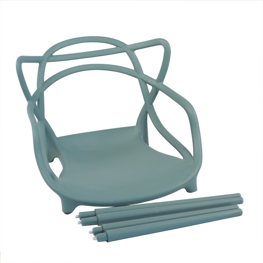 Moderní skandinávská prolamovaná židle Split šalvějová | Banketovynabytekcz | split-szalwiowy_3716jpg