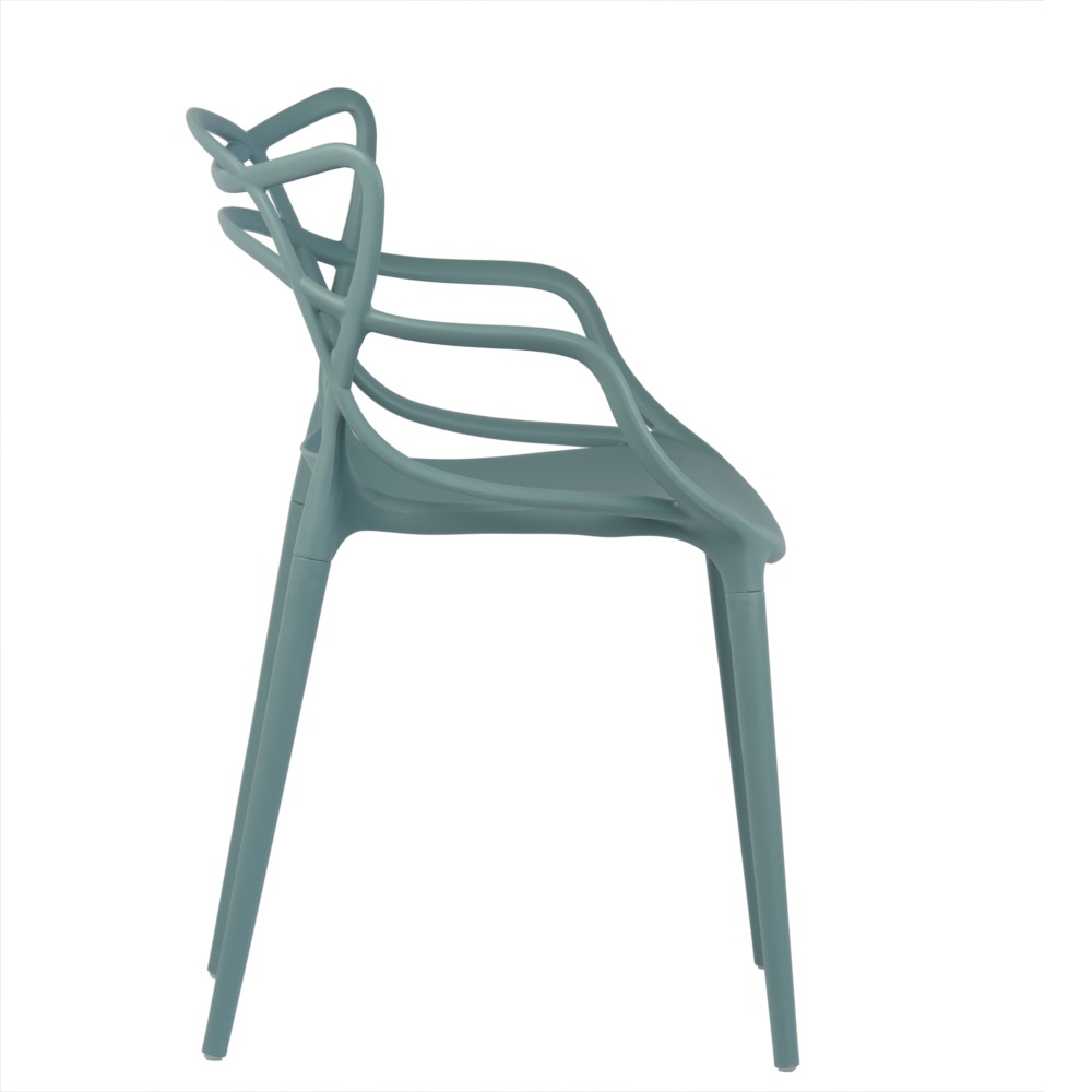 Moderní skandinávská prolamovaná židle Split šalvějová | Banketovynabytekcz | split-szalwiowy_9922jpg